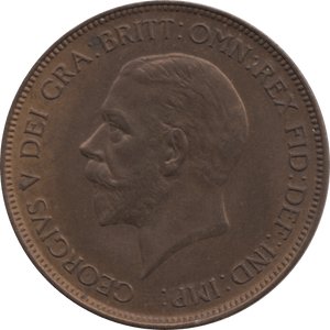 1929 PENNY 1 ( UNC ) 74 - Penny - Cambridgeshire Coins