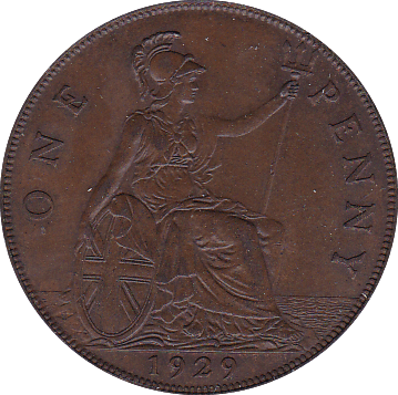 1929 PENNY ( AUNC ) - Penny - Cambridgeshire Coins