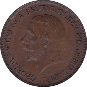 1929 PENNY ( AUNC ) - Penny - Cambridgeshire Coins