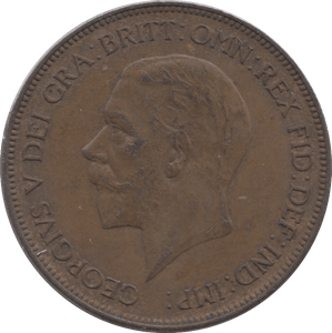 1929 PENNY ( AUNC ) - Penny - Cambridgeshire Coins