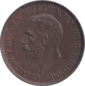 1929 PENNY ( AUNC ) - Penny - Cambridgeshire Coins