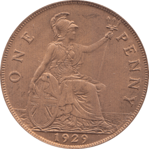 1929 PENNY ( EF ) 7 - Penny - Cambridgeshire Coins