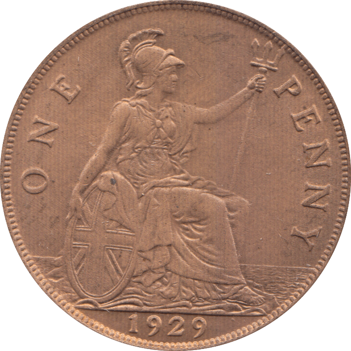 1929 PENNY ( EF ) 7 - Penny - Cambridgeshire Coins