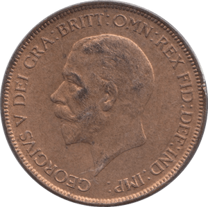 1929 PENNY ( UNC ) 5 - Penny - Cambridgeshire Coins