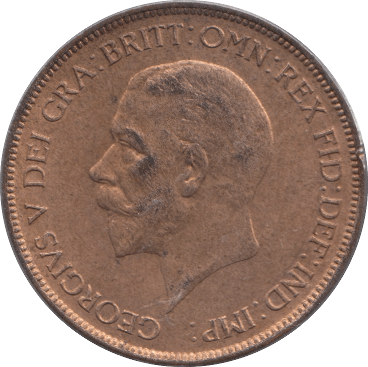 1929 PENNY ( UNC ) 5 - Penny - Cambridgeshire Coins