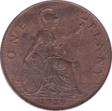 1929 PENNY ( UNC ) - Penny - Cambridgeshire Coins
