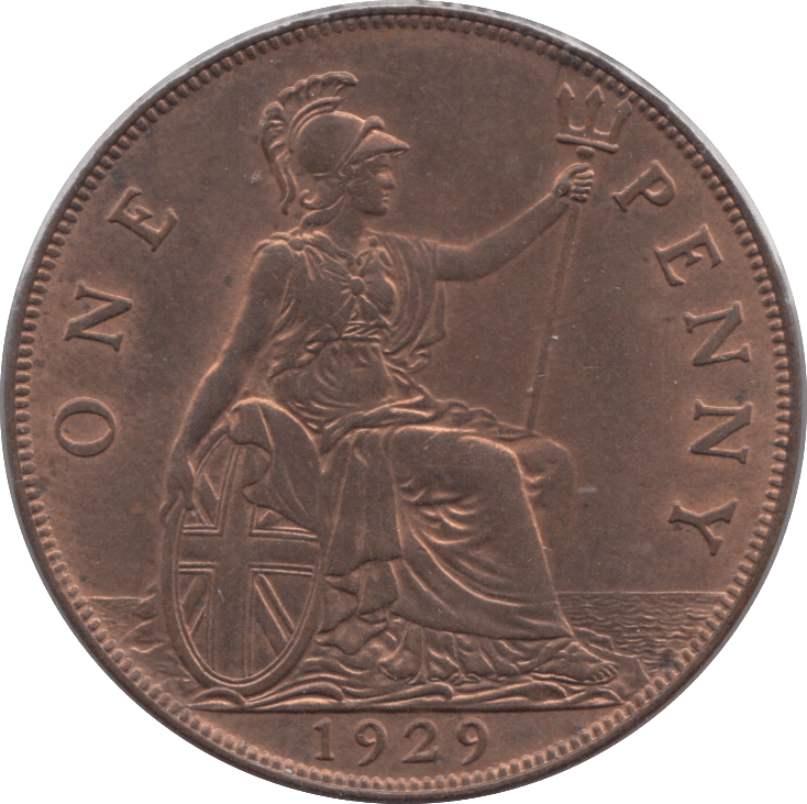 1929 PENNY ( UNC ) - Penny - Cambridgeshire Coins