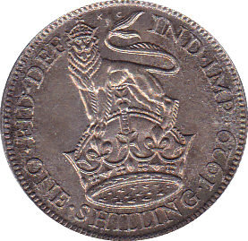 1929 SHILLING ( UNC ) - Shilling - Cambridgeshire Coins