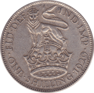 1929 SHILLING ( VF ) B - Shilling - Cambridgeshire Coins