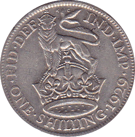1929 SHILLING ( VF ) - Shilling - Cambridgeshire Coins