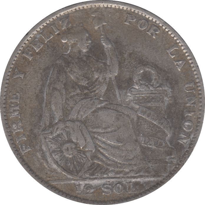 1929 SILVER 1/2 SOL PERU - SILVER WORLD COINS - Cambridgeshire Coins