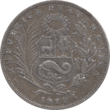 1929 SILVER 1/2 SOL PERU - SILVER WORLD COINS - Cambridgeshire Coins