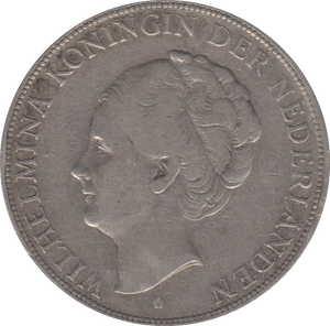 1929 SILVER 2.5 GUILDER DUTCH - WORLD SILVER COINS - Cambridgeshire Coins