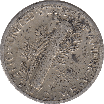 1929 SILVER DIME USA - SILVER WORLD COINS - Cambridgeshire Coins