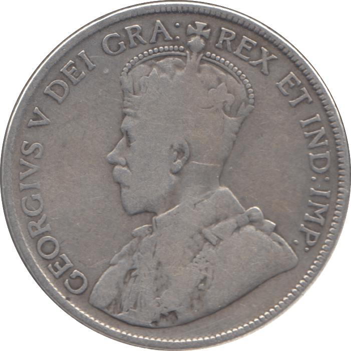 1929 SILVER FIFTY CENTS CANADA - WORLD SILVER COINS - Cambridgeshire Coins