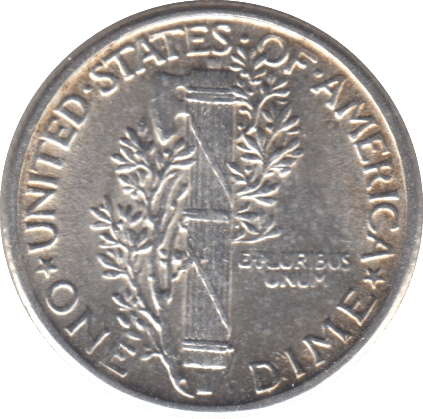 1929 SILVER ONE DIME USA - SILVER WORLD COINS - Cambridgeshire Coins
