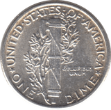 1929 SILVER ONE DIME USA - SILVER WORLD COINS - Cambridgeshire Coins