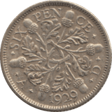 1929 SIXPENCE ( EF ) 1 - Sixpence - Cambridgeshire Coins