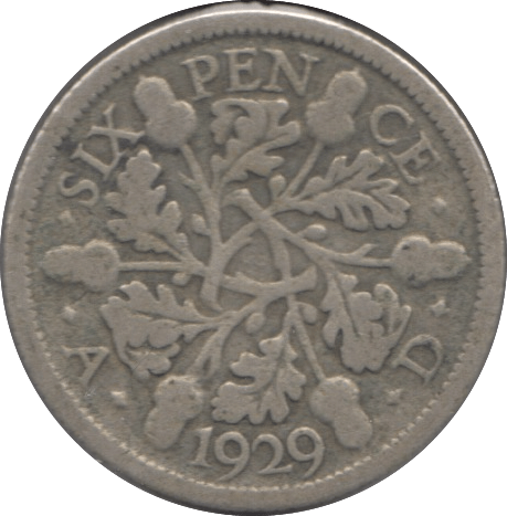 1929 SIXPENCE ( FINE ) 1 - Sixpence - Cambridgeshire Coins