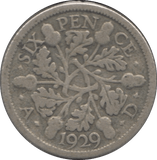 1929 SIXPENCE ( FINE ) 1 - Sixpence - Cambridgeshire Coins