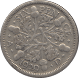 1929 SIXPENCE ( FINE ) 3 - Sixpence - Cambridgeshire Coins