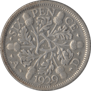1929 SIXPENCE ( FINE ) - Sixpence - Cambridgeshire Coins