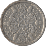 1929 SIXPENCE ( FINE ) - Sixpence - Cambridgeshire Coins