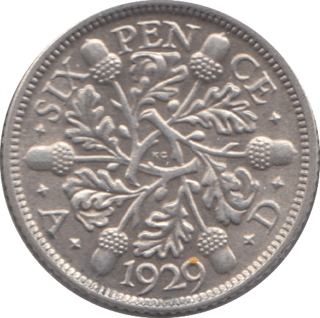 1929 SIXPENCE ( GVF ) - Sixpence - Cambridgeshire Coins