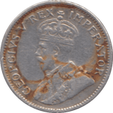 1929 SOUTH AFRICA SILVER THREEPENCE - SILVER WORLD COINS - Cambridgeshire Coins