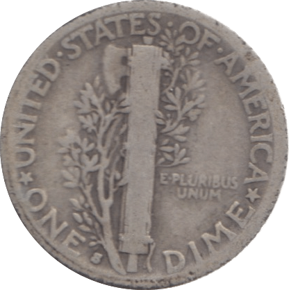 1929 USA SILVER DIME 10 CENTS - SILVER WORLD COINS - Cambridgeshire Coins