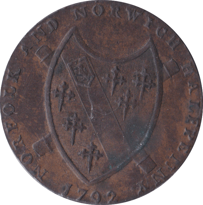 1792 NORWICH HALFPENNY TOKEN