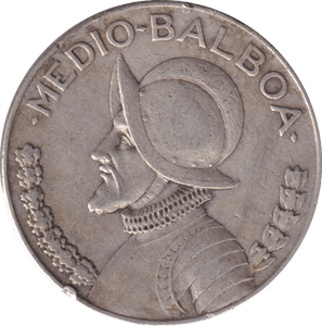 1930 1/2 BALBOA PANAMA - WORLD COINS - Cambridgeshire Coins
