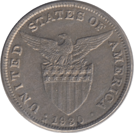 1930 5 CENTAVOS PHILIPPINES - WORLD COINS - Cambridgeshire Coins