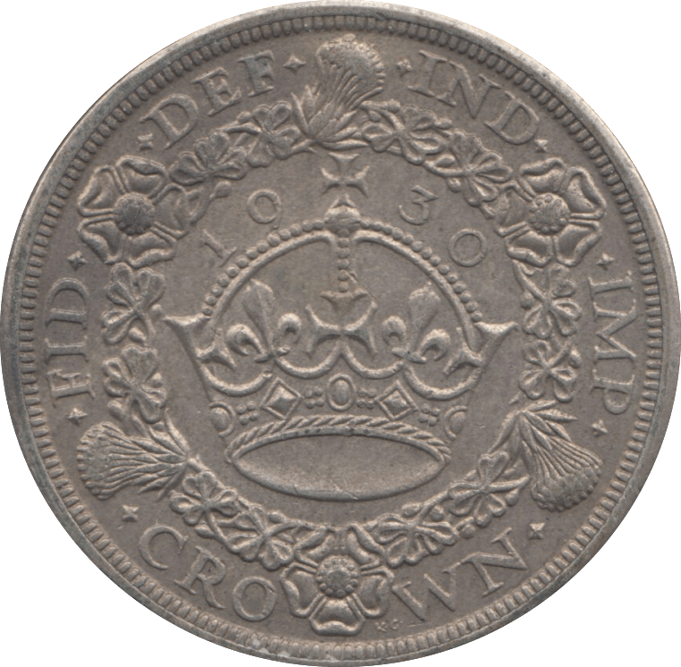 1930 CROWN ( GVF ) 1 WREATH - Crown - Cambridgeshire Coins