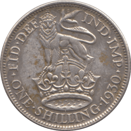 1930 ENGLISH ONE SHILLING ( EF ) 3 - Shilling - Cambridgeshire Coins