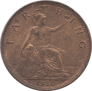 1930 FARTHING ( AUNC ) - Farthing - Cambridgeshire Coins