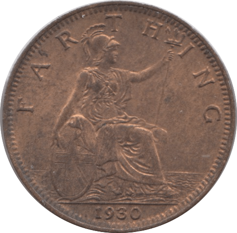 1930 FARTHING ( AUNC ) - Farthing - Cambridgeshire Coins