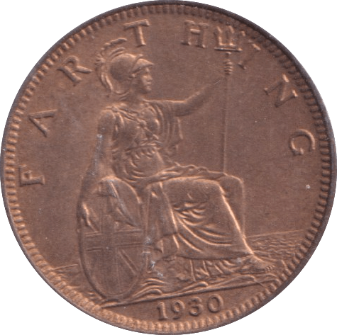 1930 FARTHING ( BU ) - Farthing - Cambridgeshire Coins