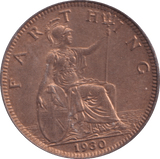 1930 FARTHING ( BU ) - Farthing - Cambridgeshire Coins