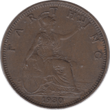 1930 FARTHING ( EF ) - Cambridgeshire Coins