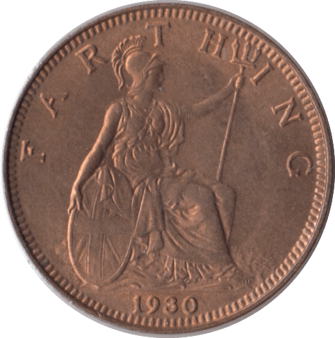 1930 FARTHING ( UNC ) - Farthing - Cambridgeshire Coins