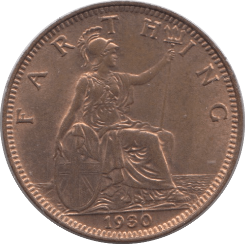 1930 FARTHING ( UNC ) - Farthing - Cambridgeshire Coins