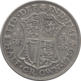 1930 HALFCROWN 2 ( VF ) - Halfcrown - Cambridgeshire Coins