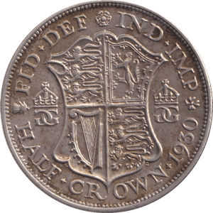1930 HALFCROWN ( EF ) - Halfcrown - Cambridgeshire Coins