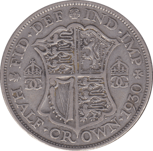 1930 HALFCROWN ( F ) E - Halfcrown - Cambridgeshire Coins