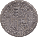 1930 HALFCROWN ( F ) - Halfcrown - Cambridgeshire Coins