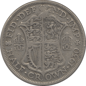 1930 HALFCROWN ( FINE ) 11 - Halfcrown - Cambridgeshire Coins