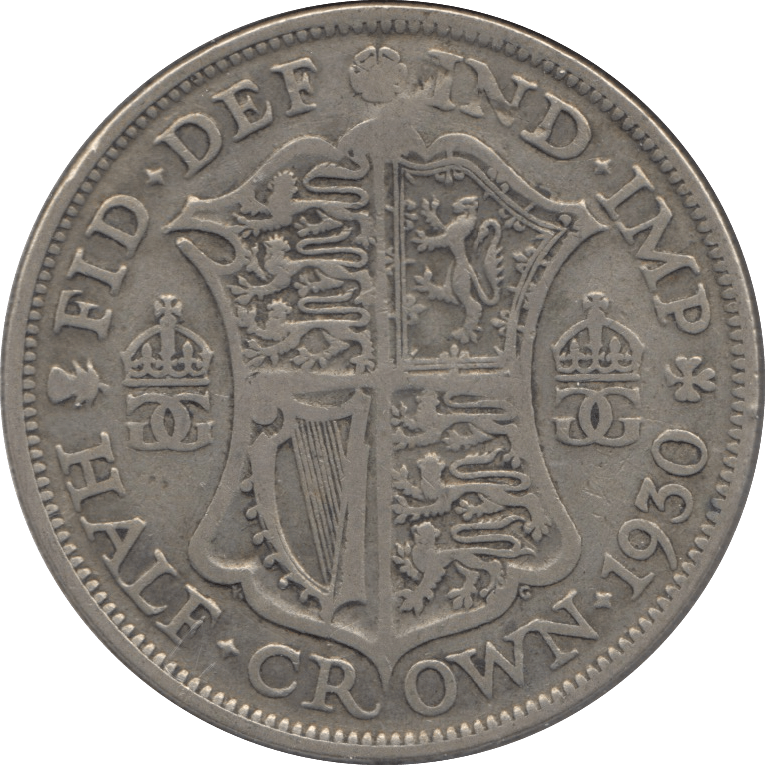 1930 HALFCROWN ( FINE ) 11 - Halfcrown - Cambridgeshire Coins