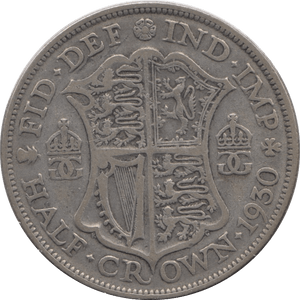 1930 HALFCROWN ( FINE ) 3 - Halfcrown - Cambridgeshire Coins