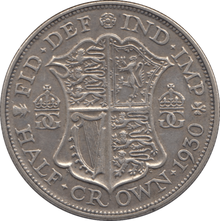 1930 HALFCROWN ( GVF ) 11 - Halfcrown - Cambridgeshire Coins